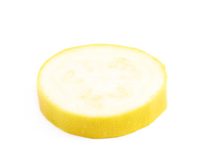 Pile of yellow zucchini slices