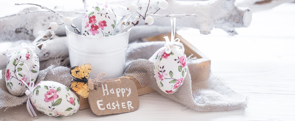 Easter composition wreath