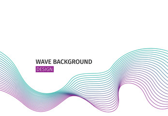 Wave abstract background. Vector eps10