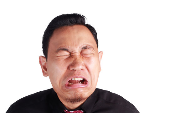 Funny Businessman Crying