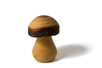 Freisteller Pilzfigur aus Holz