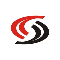 Abstract ss, sc, cc.ss, s logo design template vector illustration