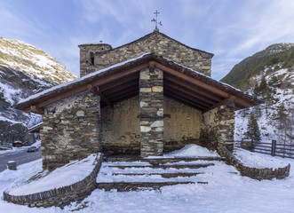 Sant Joan de Caselles Church built in the 11-12th century, Andorra.