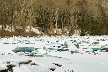 An Ice Jam on the Housatonic River
