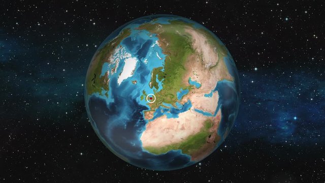 Earth Zoom In - Amsterdam, Netherlands