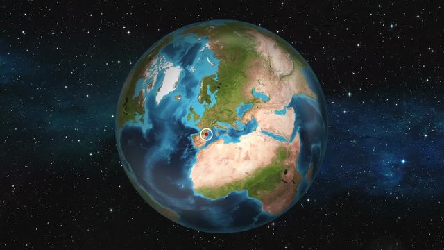 Earth Zoom In - Andorra la Vella, Andorra