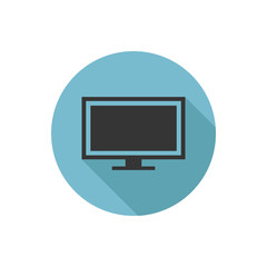 Monitor flat icon design