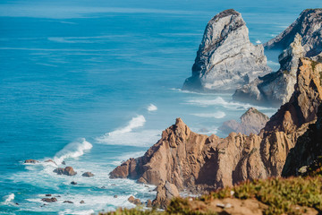 famous lighthouse ocean portugal cabo da roca