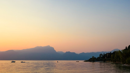 Lake Garda at sunset
