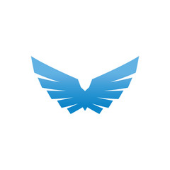 Birds and wings logo design vector