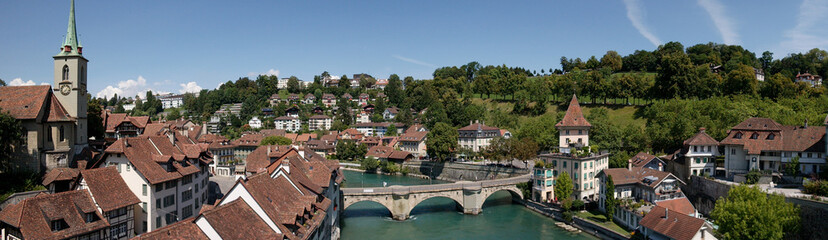 Fototapeta na wymiar Bern from bird eye view