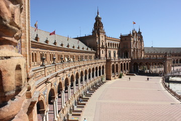 Naklejka premium Plaza de espana, seville, spain