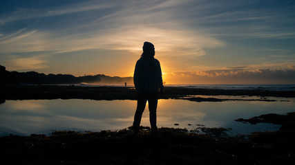 Moning Silhouette at Sepanjang Beach