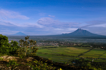Merapi Mountain when morning