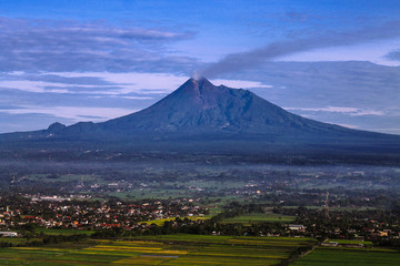 Merapi Mountain when morning
