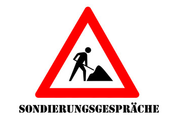 Sondierungsgespräche Symbol