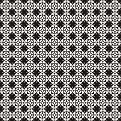 Geometric pattern in repeat. Fabric print. Seamless background, mosaic ornament, ethnic style.