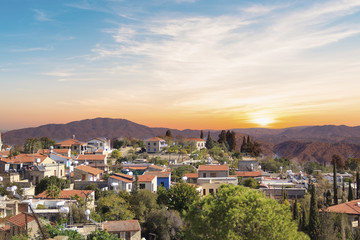 Obraz premium Beautiful view of the picturesque village of artisans Lefkara, Cyprus