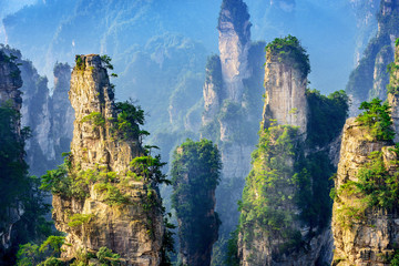 Landscape of Zhangjiajie. Located in Wulingyuan Scenic and Historic Interest Area, Hunan, china.