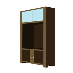 perspective 3D looks of cabinet wardrobe clothes press