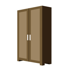 perspective 3D looks of cabinet wardrobe clothes press