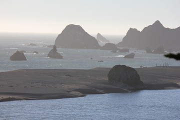 The mouth of the Russian River is a home to some of the best ocean views and sunsets on the California West Coast.