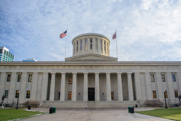 Fototapeta na wymiar Ohio Statehouse State Capitol Building During the Day