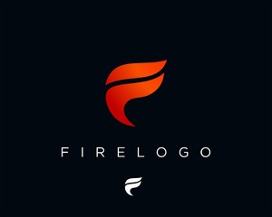 fire logo design template