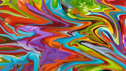 Brightly colored abstract