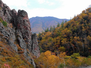 Fall in mountains