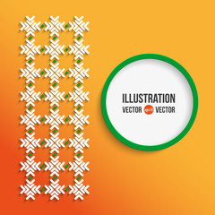 Vector abstract red and white background