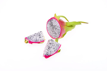 Pitaya on a white background