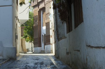 Fototapeta na wymiar Jeddah old city street