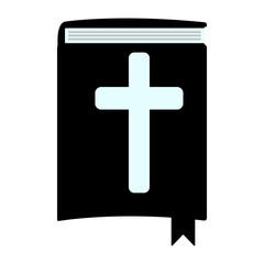 Holy Bible simple icon. Isolated vector illustration