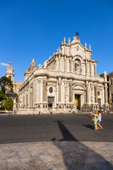 Fototapeta na wymiar Catania, Sicily, Italy. Sant'agata Cathedral