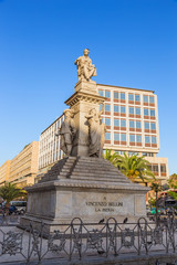 Fototapeta na wymiar Catania, Sicily, Italy. The monument to the composer Vincenzo Bellini, 1882.