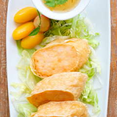 Deep Fried Chicken Roll