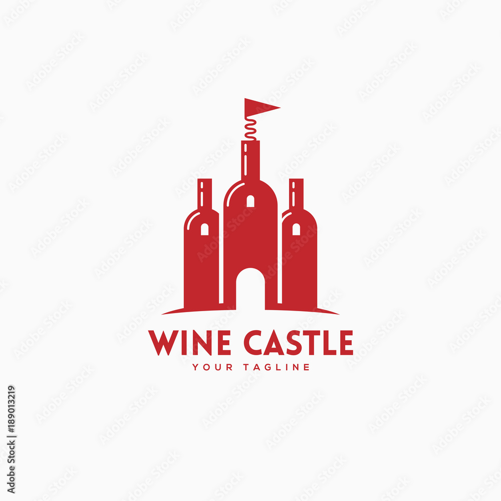 Poster Wine castle logo