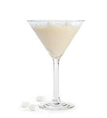 Light frozen Daiquiri with marshmallows 