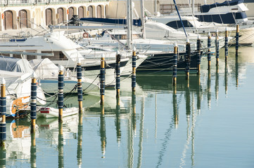 Yacht ancorati al porto di Cattolica (RN)