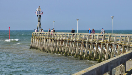 Courseulles; France - july 17 2017 : picturesque city