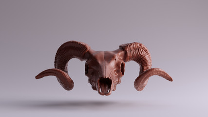 Chocolate Ram Skull 3d illustration 3d rendering