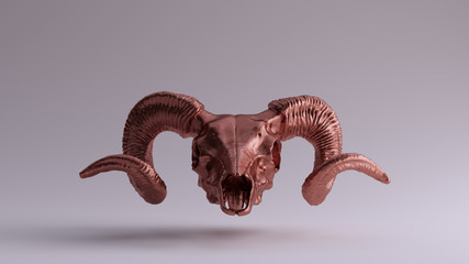 Copper Ram Skull 