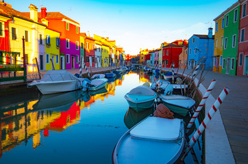 Fototapeta na wymiar Brano island in Venice, Italy.