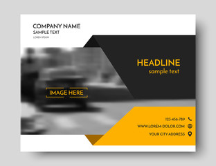Business Brochure design, Orange Presentation template . Modern technology Leaflet layout, vector corporate identity poster or magazine cover, eps10