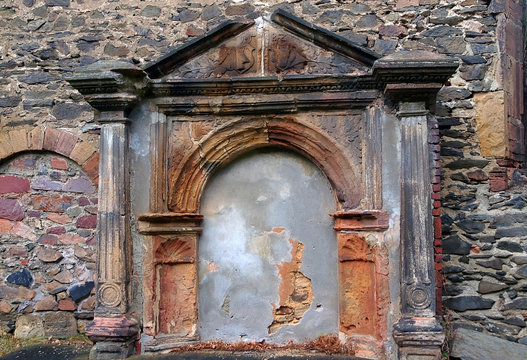  	
Old historic church wall 