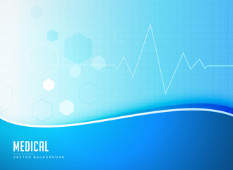 blue medical background concept poster design vector