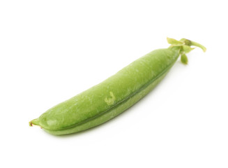 Green pea bean isolated