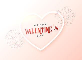 cute valentine's day line heart design background
