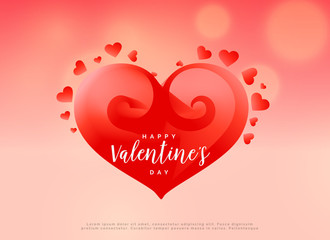 creative red heart design for valentine's day